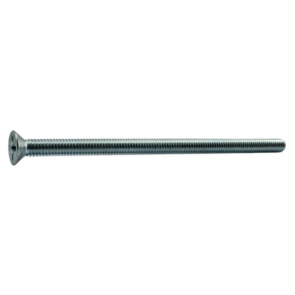 Midwest Fastener 5/16"-18 x 6 in Phillips Flat Machine Screw, Zinc Plated Steel, 5 PK 37843